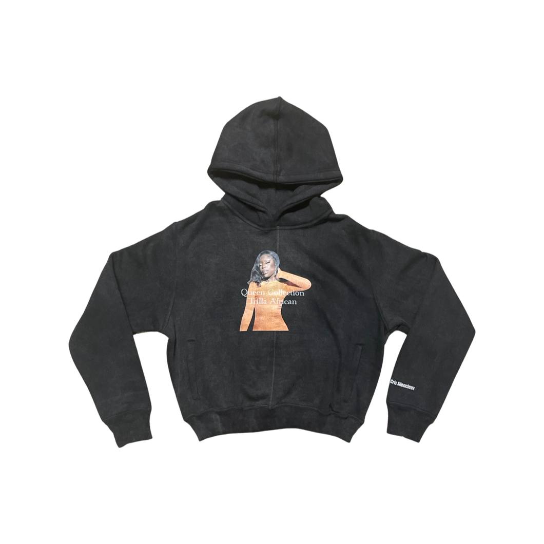 Trilla African Oversized Cropped Hoody